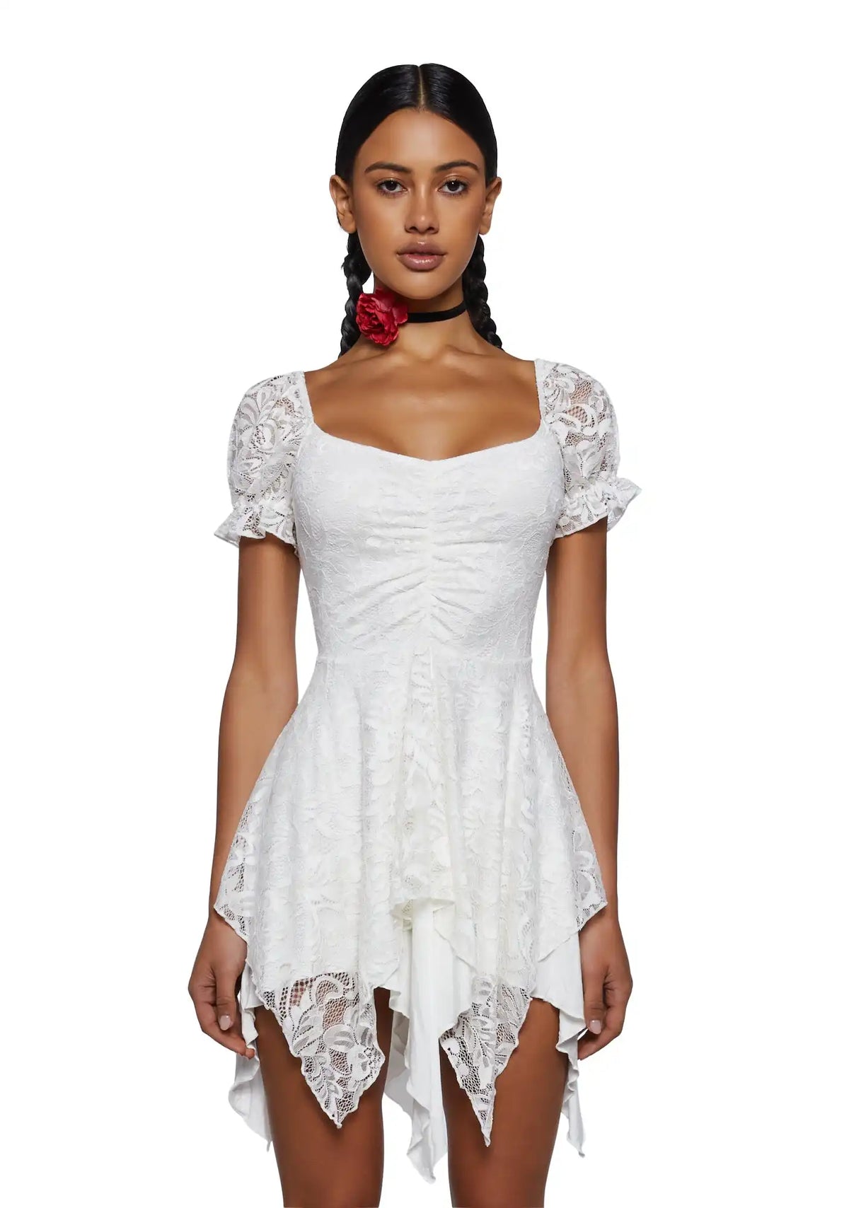 Chasin' Rainbows Mini Dress - Ivory